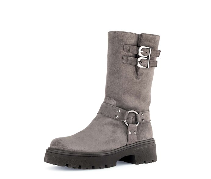 Gabor Biker Boots Braun - Rauleder