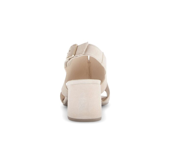 Gabor Riemchensandale Beige - Rauleder