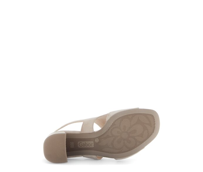 Gabor Riemchensandale Beige - Rauleder