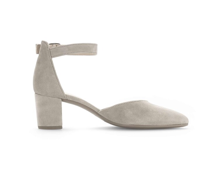 Gabor Spangenpumps Grau - Rauleder