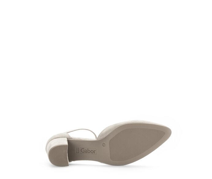 Gabor Spangenpumps Grau - Rauleder