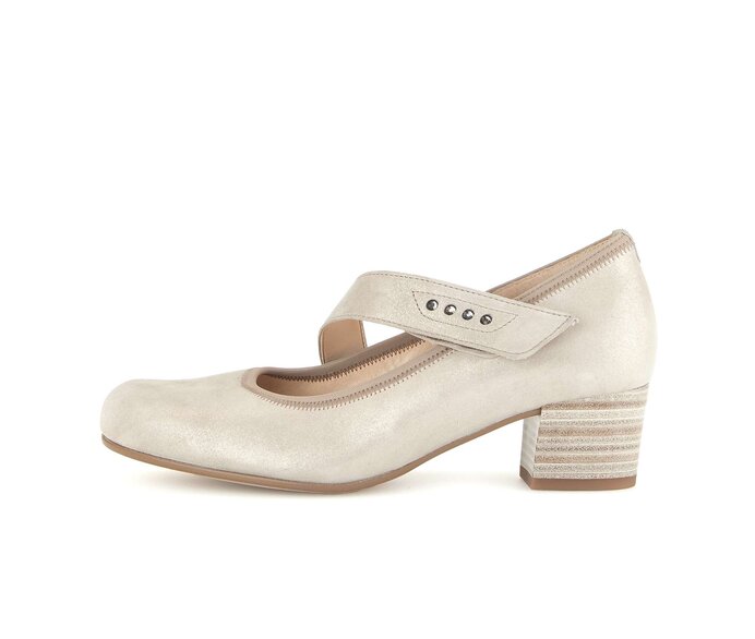 Gabor Spangenpumps Beige - Effektleder