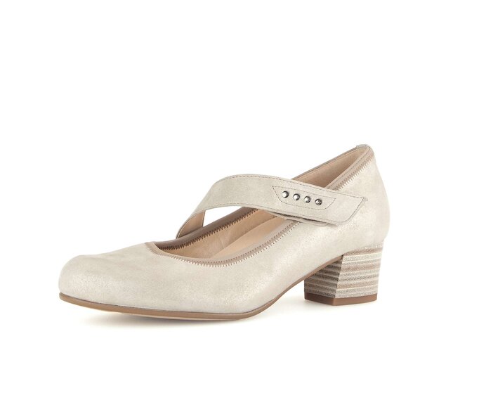 Gabor Spangenpumps Beige - Effektleder