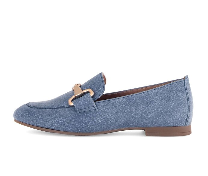 Gabor Slipper Blau - Rauleder