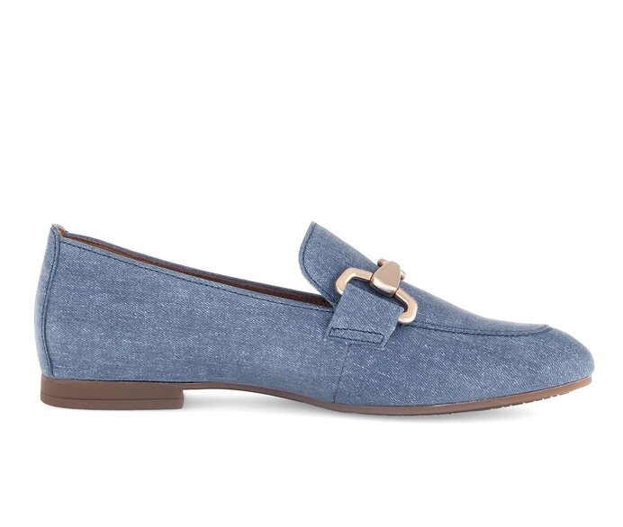 Gabor Slipper Blau - Rauleder