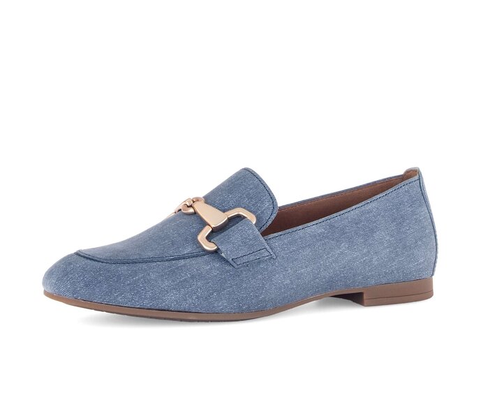 Gabor Slipper Blau - Rauleder