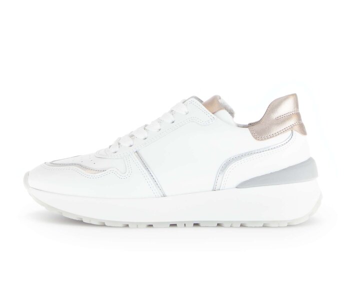 Gabor Sneaker Low Weiß - Materialmix Leder