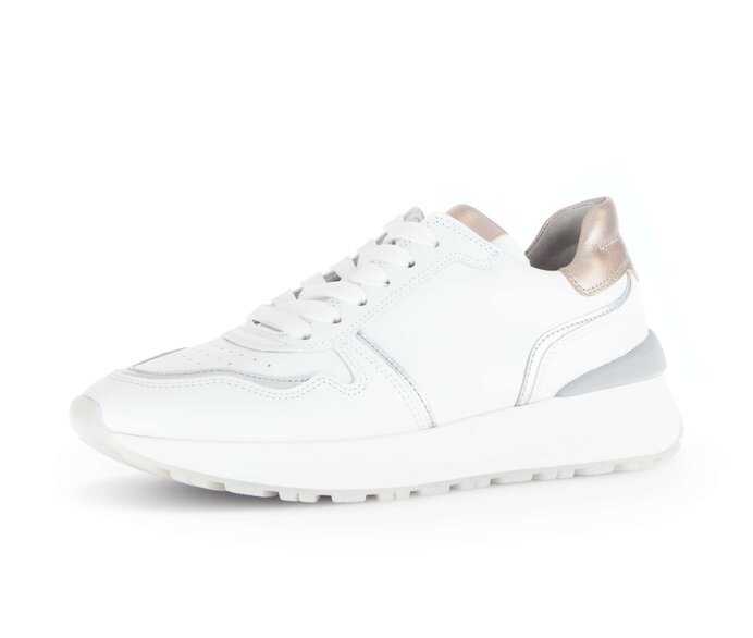 Gabor Sneaker Low Weiß - Materialmix Leder