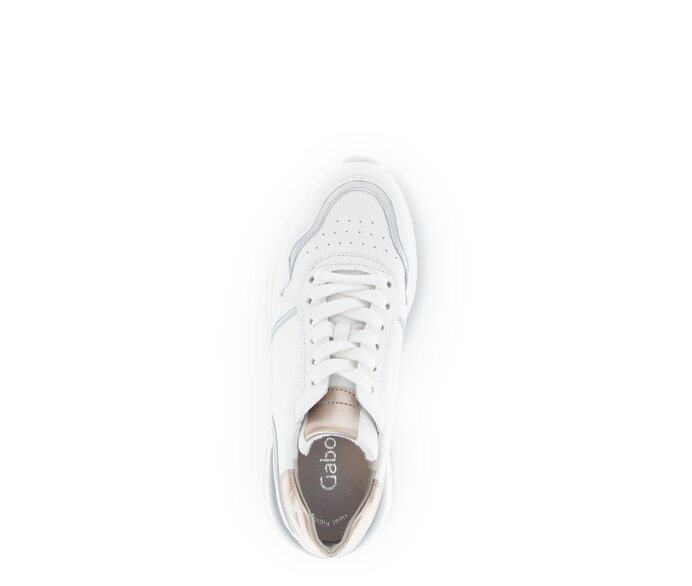Gabor Sneaker Low Weiß - Materialmix Leder