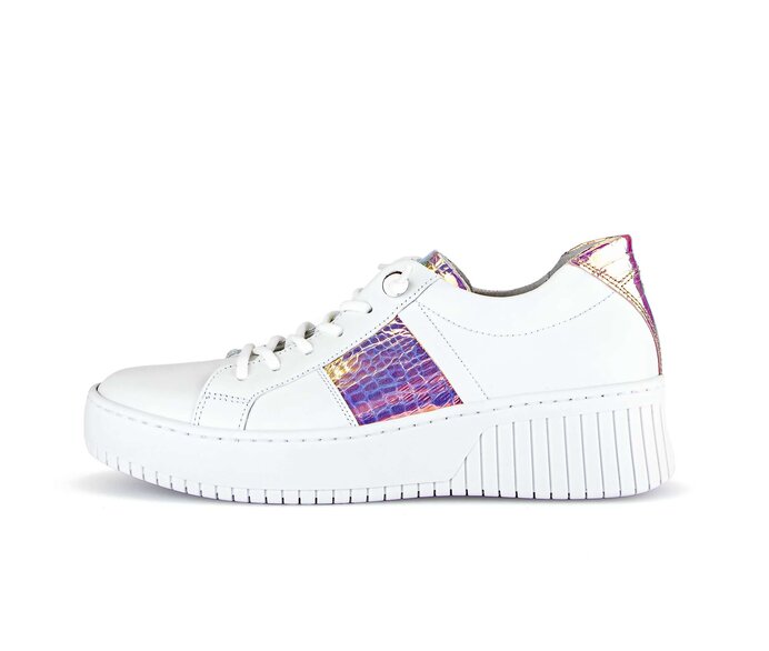 Gabor Sneaker Low Weiß - Materialmix Leder