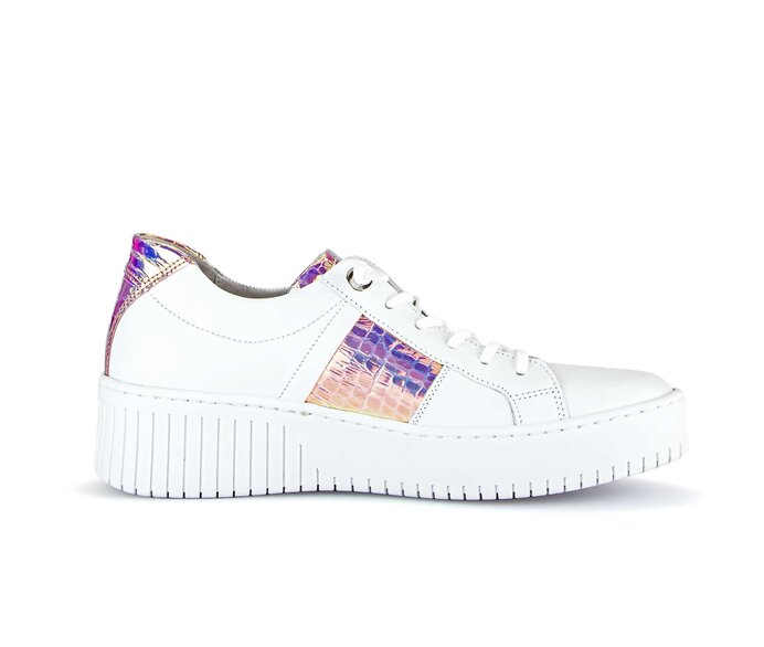 Gabor Sneaker Low Weiß - Materialmix Leder