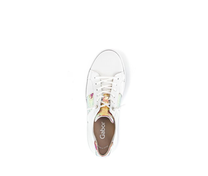 Gabor Sneaker Low Weiß - Materialmix Leder
