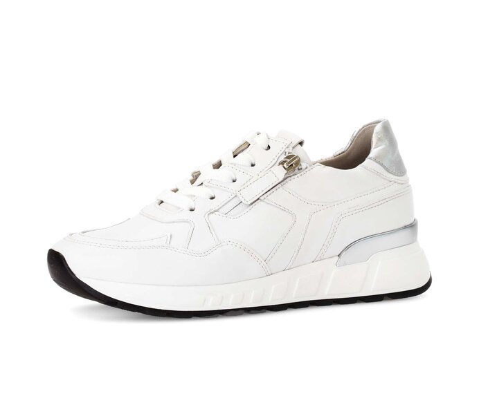 Gabor Sneaker Low Weiß - Materialmix Leder