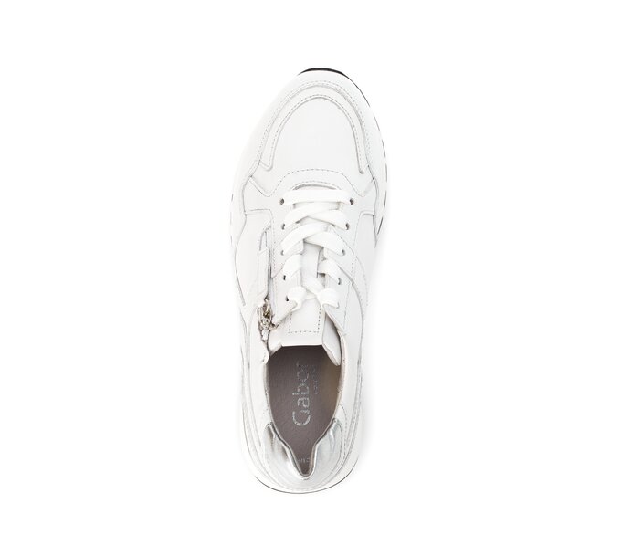Gabor Sneaker Low Weiß - Materialmix Leder