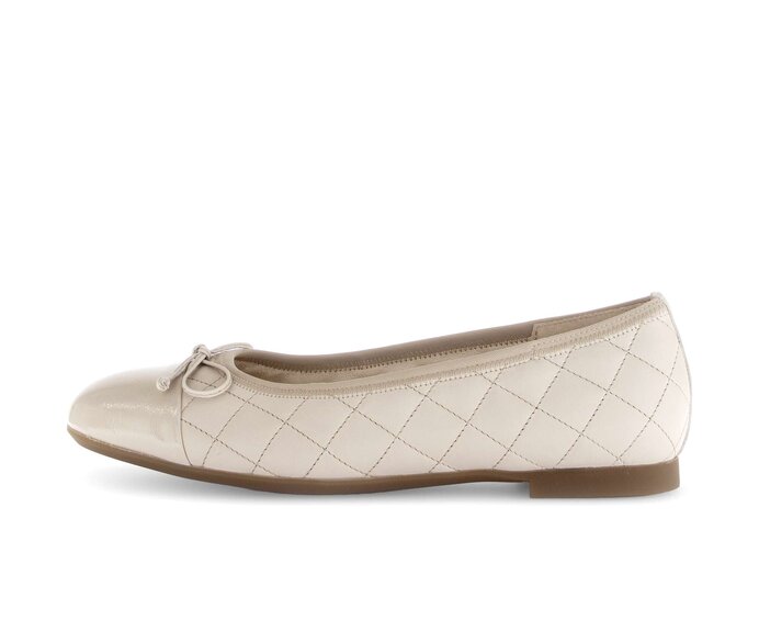 Gabor Eleganter Ballerina Beige - Glattleder