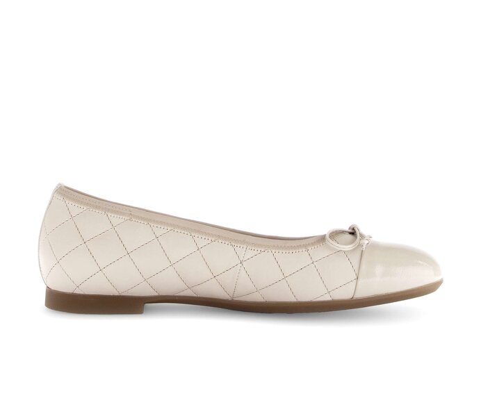 Gabor Eleganter Ballerina Beige - Glattleder