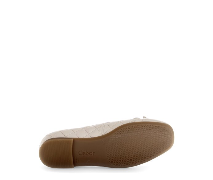 Gabor Eleganter Ballerina Beige - Glattleder