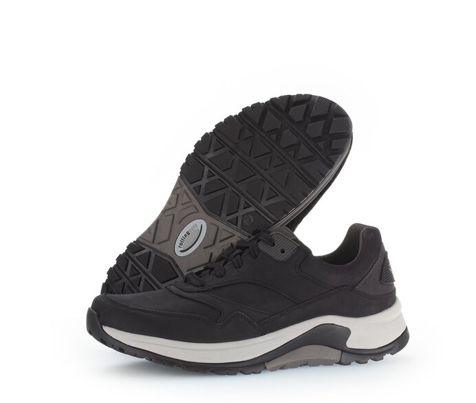 Gabor Rollingsoft Sneaker Low Blau - Nubuk