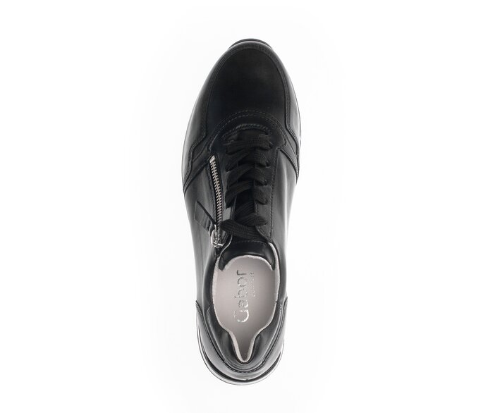 Gabor Sneaker Low Schwarz - Glattleder
