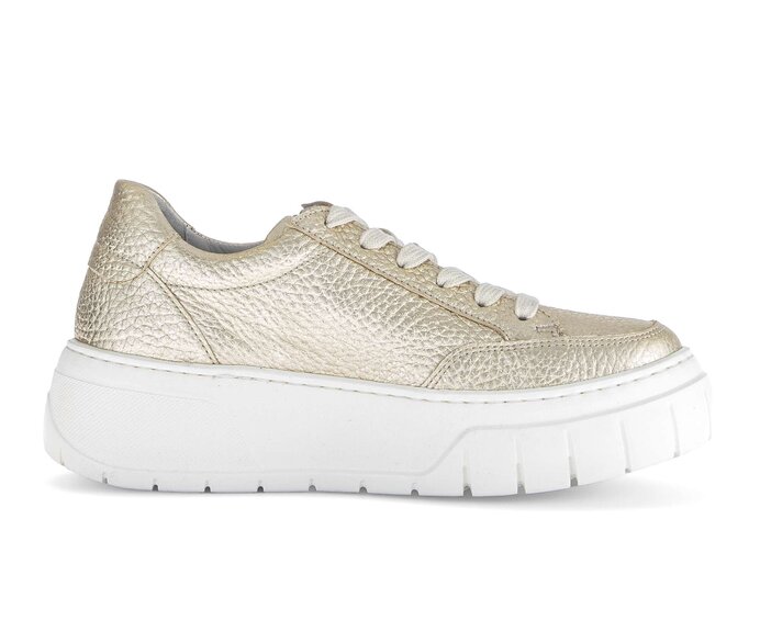 Gabor Sneaker Low Gold - Glattleder
