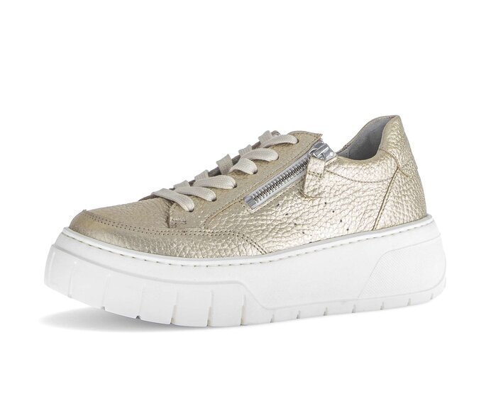 Gabor Sneaker Low Gold - Glattleder