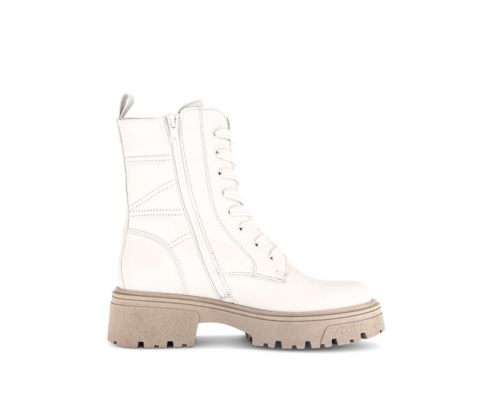 Gabor Schnürstiefelette Beige - Glattleder