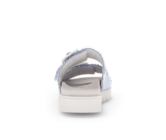 Gabor Pantolette Blau - Glattleder