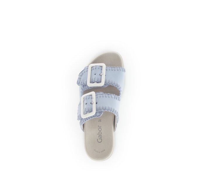 Gabor Pantolette Blau - Glattleder
