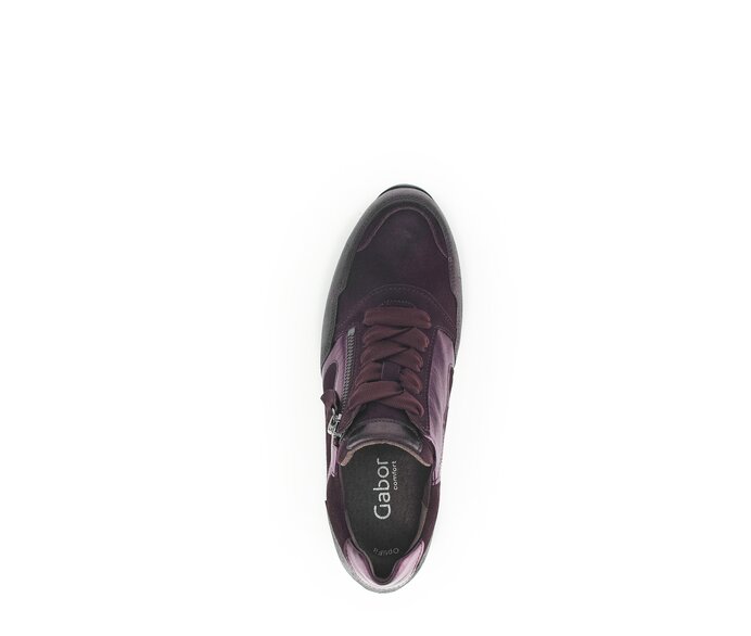 Gabor Sneaker Low Lila - Materialmix Leder