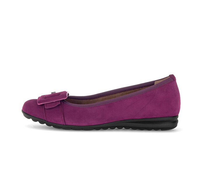 Gabor Sportliche Ballerina Lila - Rauleder