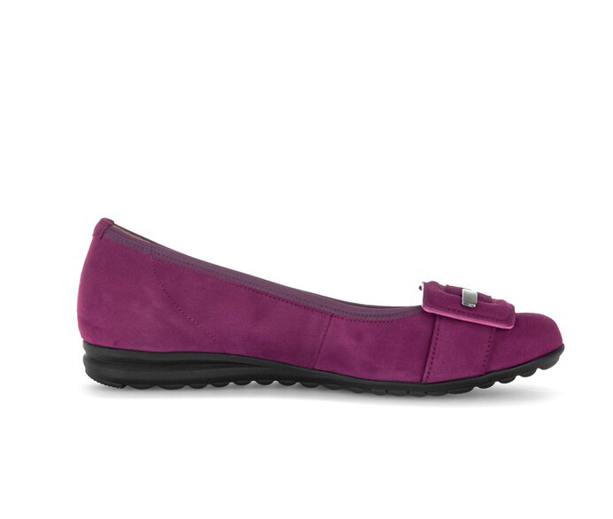 Gabor Sportliche Ballerina Lila - Rauleder