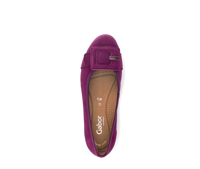 Gabor Sportliche Ballerina Lila - Rauleder