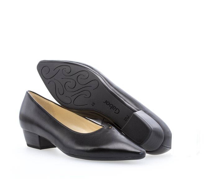 Gabor Eleganter Pumps Schwarz - Glattleder