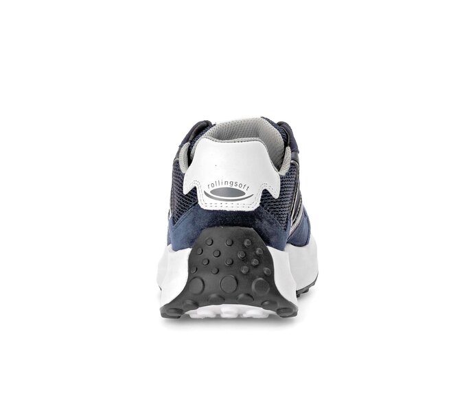 Gabor Sneaker Low Blau - Materialmix Leder