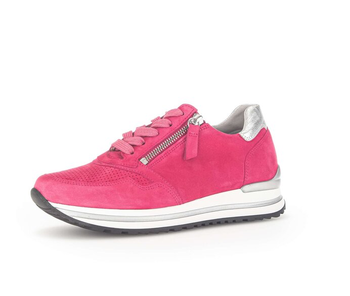 Gabor Sneaker Low Pink - Materialmix Leder