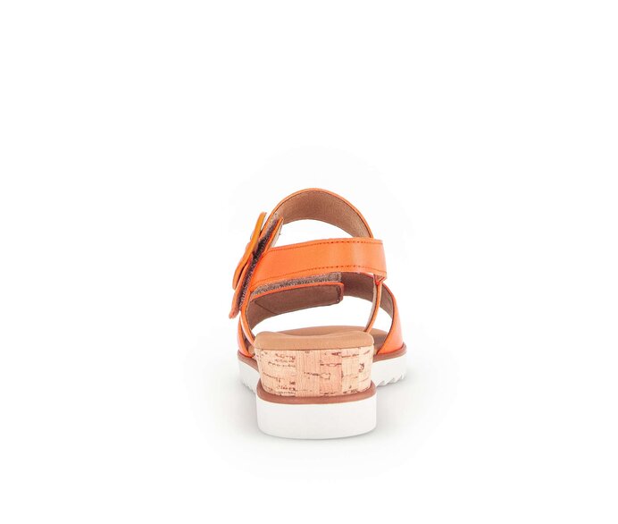 Gabor Keilsandalette Orange - Glattleder