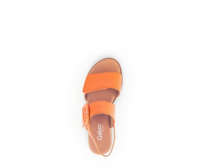 Gabor Keilsandalette Orange - Glattleder