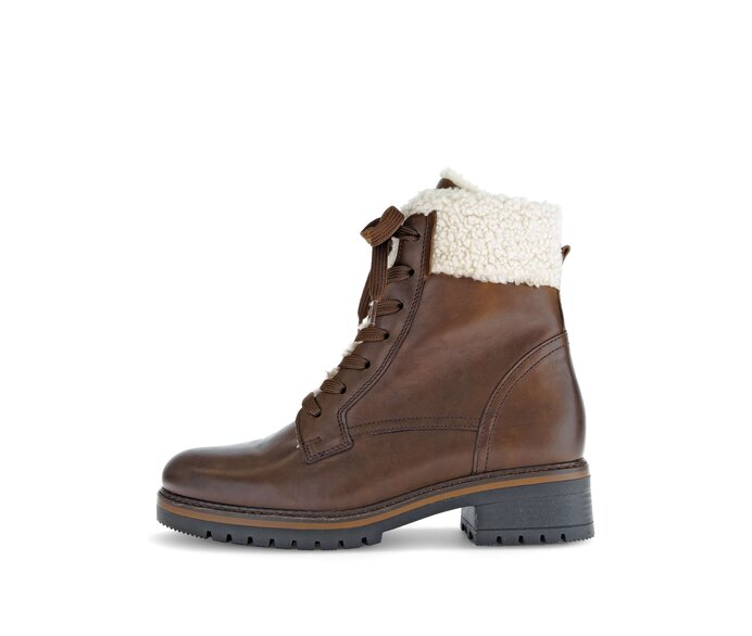 Gabor Winterstiefelette Braun - Materialmix Leder/Lederimitat