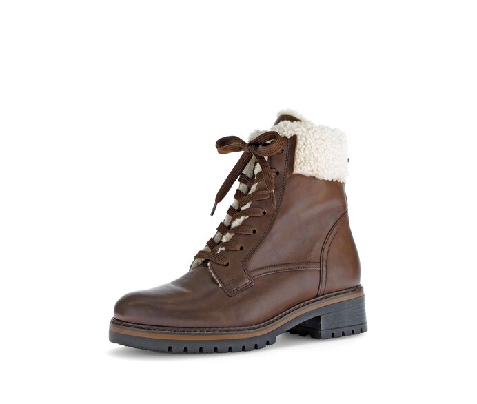 Gabor Winterstiefelette Braun - Materialmix Leder/Lederimitat