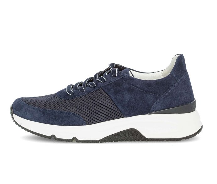 Gabor Sneaker Low Blau - Materialmix Leder/Lederimitat