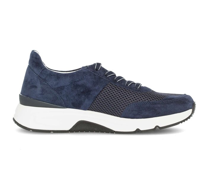 Gabor Sneaker Low Blau - Materialmix Leder/Lederimitat