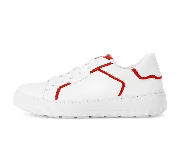 Gabor Sneaker Low Weiß - Materialmix Leder