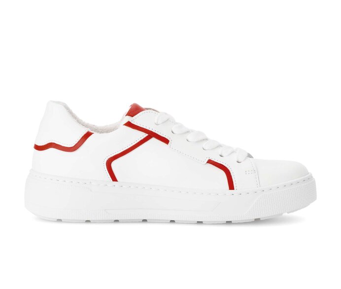 Gabor Sneaker Low Weiß - Materialmix Leder