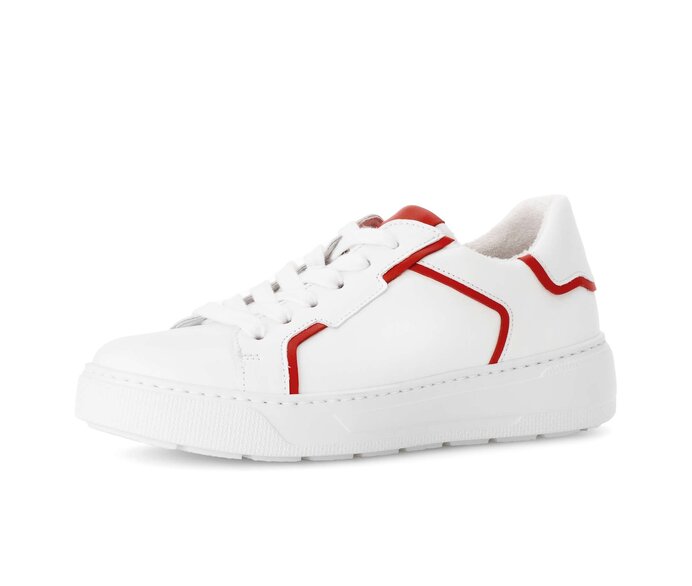 Gabor Sneaker Low Weiß - Materialmix Leder
