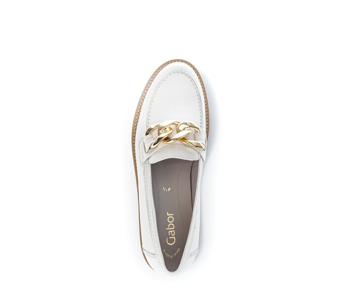 Gabor Loafer Creme - Glattleder