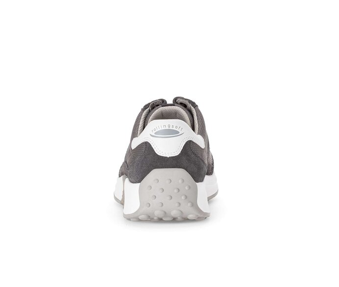 Gabor Rollingsoft Sneaker Low Grau - Materialmix Leder/Textil