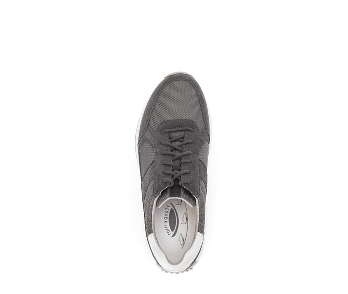 Gabor Rollingsoft Sneaker Low Grau - Materialmix Leder/Textil
