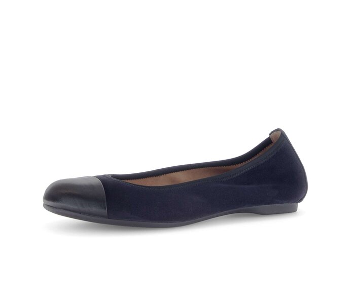 Gabor Eleganter Ballerina Blau - Rauleder