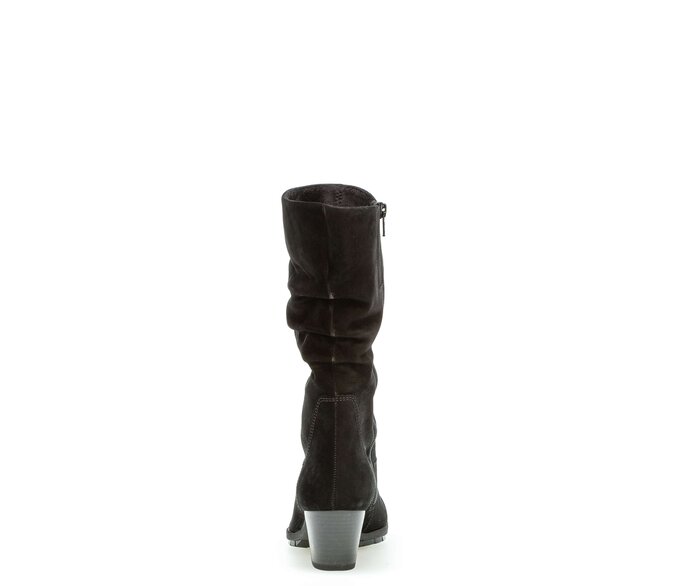 Gabor Sportliche Stiefelette Schwarz - Rauleder