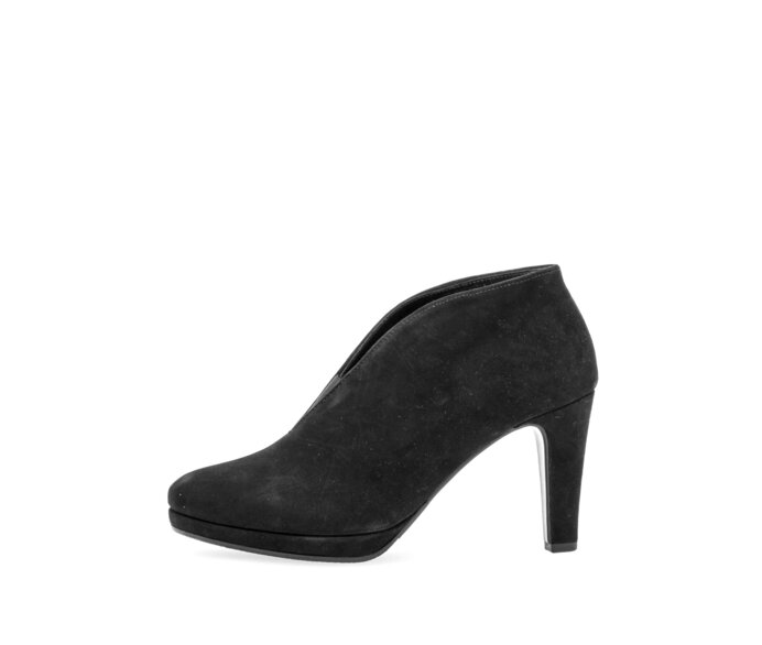 Gabor Ankle Boot Schwarz - Rauleder